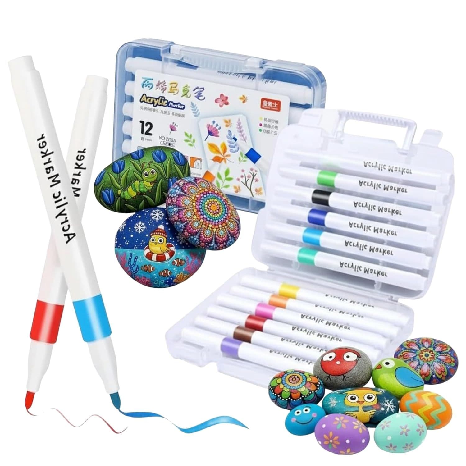 Corslet 12 Shades Acrylic Marker Pens Set 71qhzCH5hnL._SL1500_.jpg
