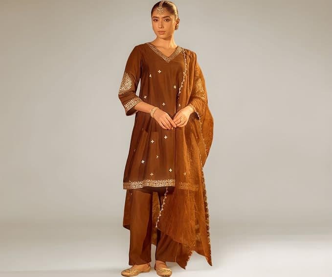 FIORRA Women’s Brown Chanderi Embroidered Kurta Set with Dupatta – Gota Patti Work fiorra-women-s-brown-chanderi-embroidered-kurta-set-with-dupatta-gota-patti-work.jpg
