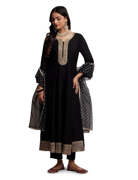 MYX Women's Embroidered Anarkali Kurta Pant Set with Organza Dupatta myx-women-s-embroidered-anarkali-kurta-pant-set-with-organza-dupatta.jpg