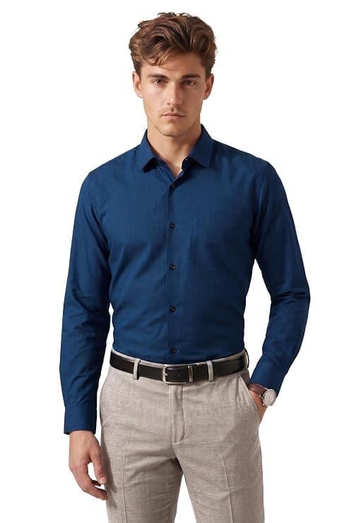 Peter England Men's Slim Fit Cotton Formal Shirt peter-england-men-s-slim-fit-cotton-formal-shirt.jpg